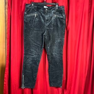 Loft brushed corduroy dark grey skinny jeans